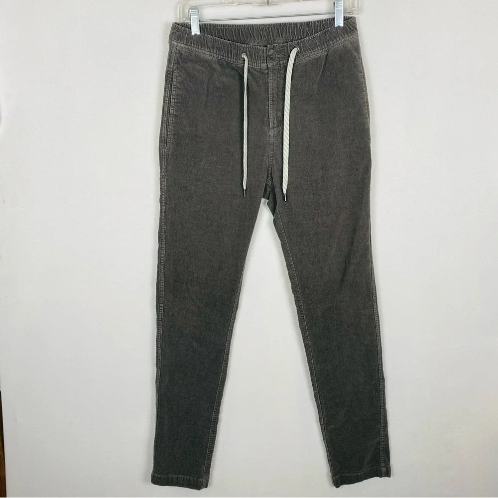 Vuori Optimist Corduroy Cotton Pants Grey Size Small‎